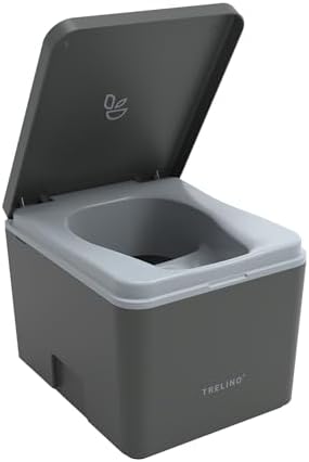TRELINO Composting Toilet Evo | Portable Toilet for Camping & Outdoor | Odorless | Toilet for Camping Vans