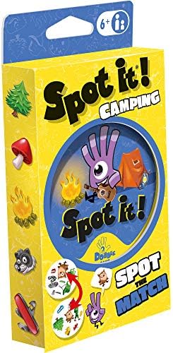 Zygomatic Spot It! Camping Card Game (Eco-Blister)| Matching Game | Fun Kids Game for Family Game Night | Travel Game for Kids | Great Gift | Ages 6+ | 2-8 Players | Avg. Playtime 15 Mins | Made