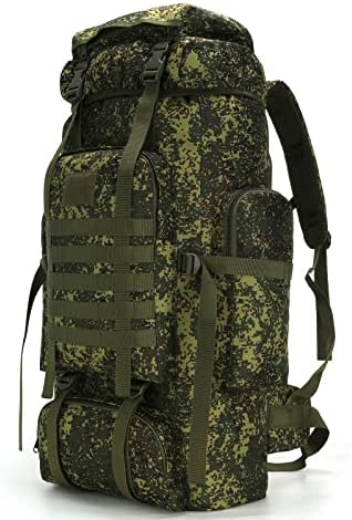 WintMing 70L Camping Hiking Backpack Molle Rucksack Waterproof Traveling Daypack