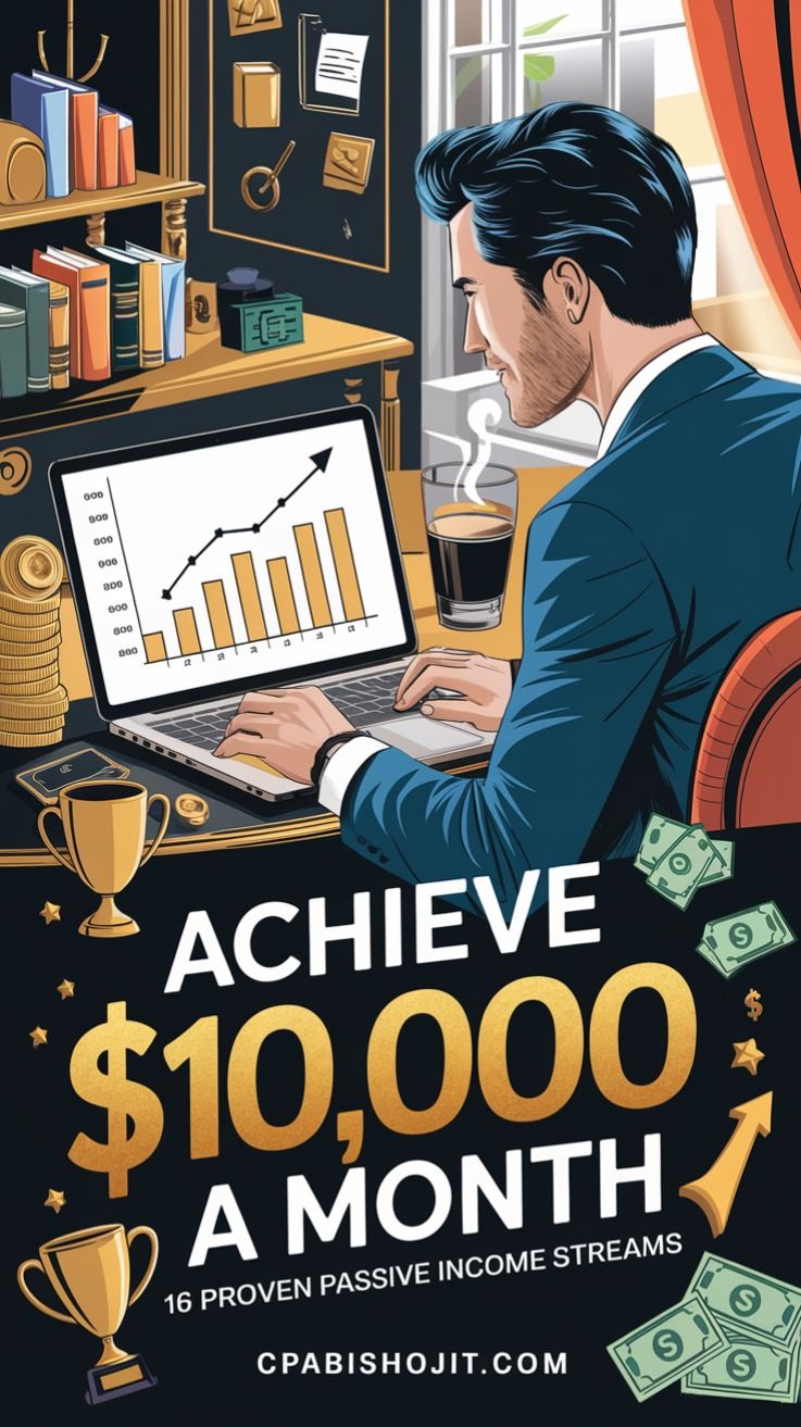 💰🚀 Achieve $10,000 a Month: 16 Proven Passive Income Streams