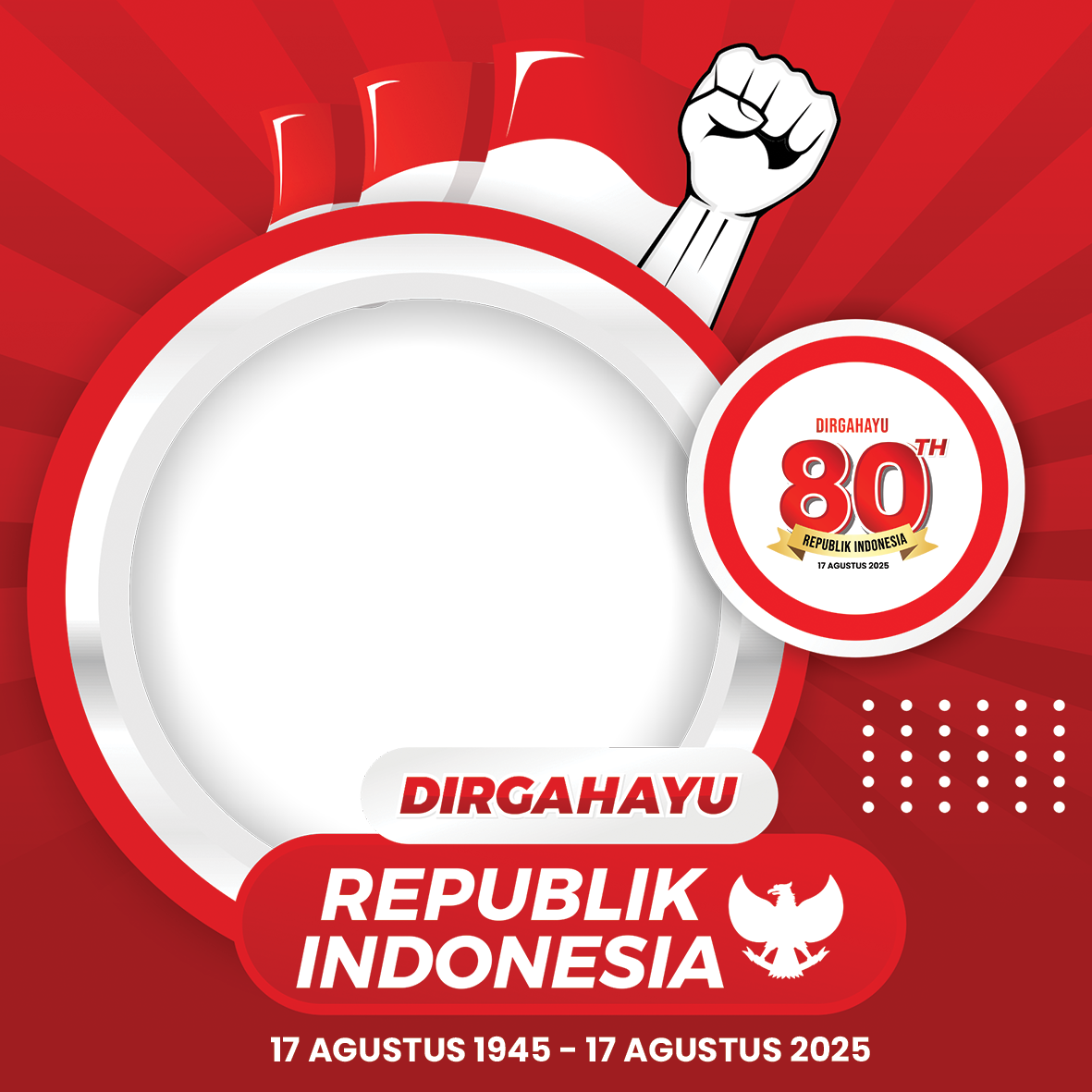 cara pasang twibbon dirgahayu ri 2025 di facebook