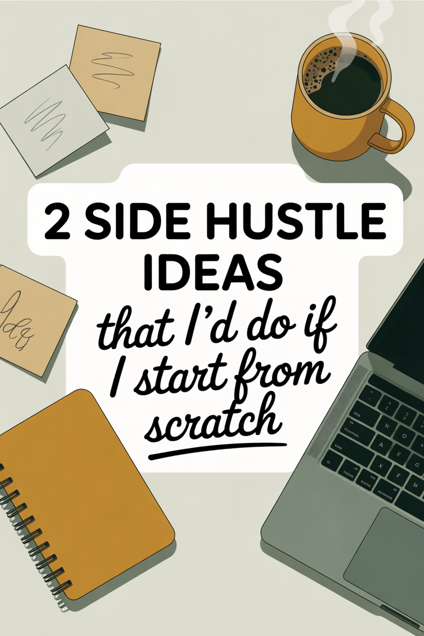 2 Side Hustle Ideas That I’d Do If I Start From Scratch