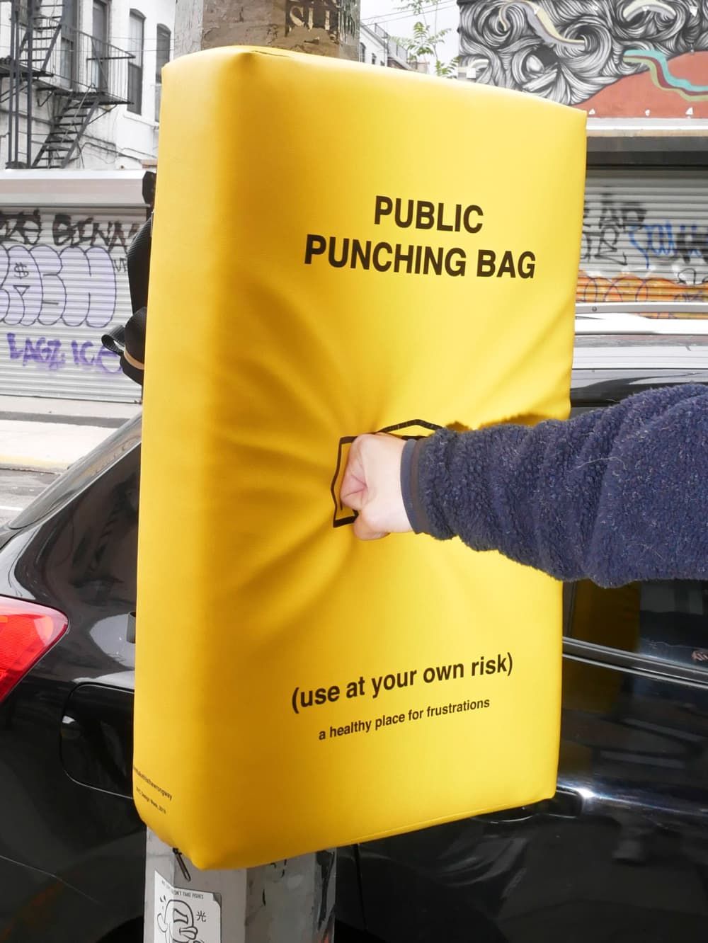 Need to Blow Off Steam? Public Punching Bags Pop Up Around NYC