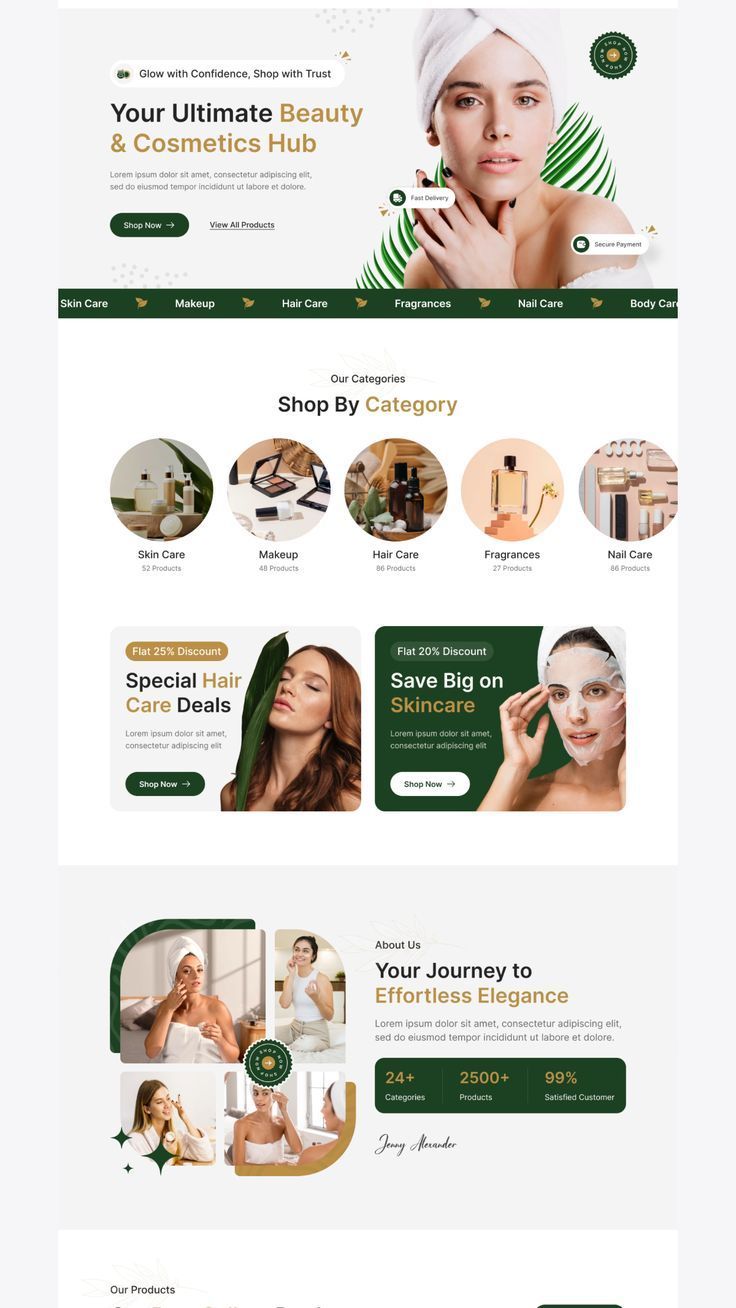 Stunning Beauty & Cosmetic UI Design with Figma for Your Shop